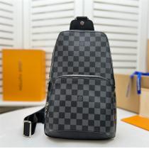 LOUIS VUITTON 高級 Damier Graphite ルイヴィトン コピー ボディバッグ メンズ 胸バッグ