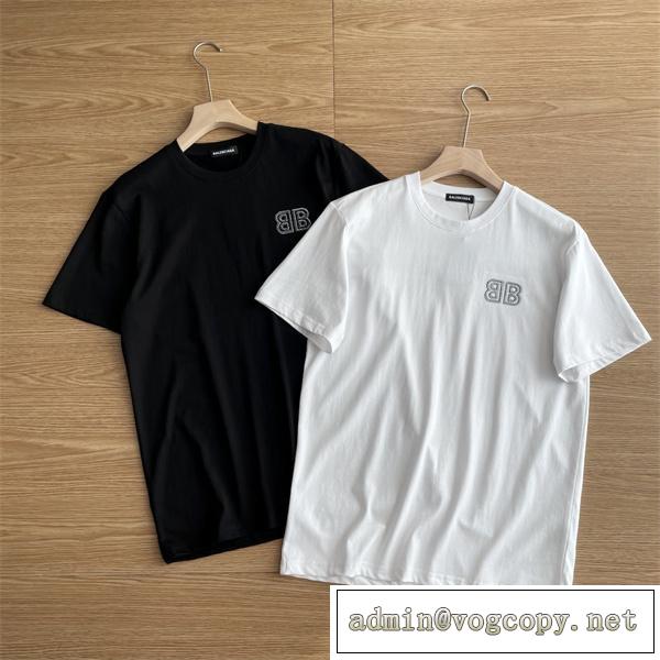 2026春夏☆BALENCIAG半袖tシャツおしゃれ人気ブランドバレンシアガコピー 販売高評価刺繡ロゴ❤️