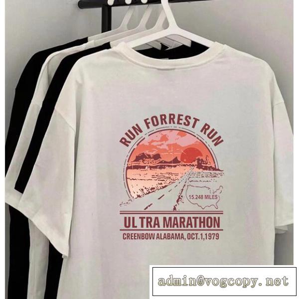 2026春夏っぽさ満点 ザノースフェイス コピー 激安 半袖Tシャツ THE NORTH FACE フォレスト・ガンプ Forrest Gump 走るルートロゴ 