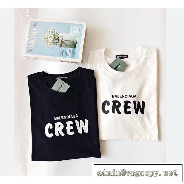 2026春夏のトレンド バレンシアガ コピー 定番 crew Tシャツ 半袖 丸首 BALENCIAGA 肌触りの良い ペアルック トレンド感