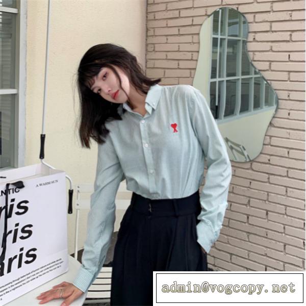 2026SS春夏最新 Ami Paris偽物長袖シャツ人気❤️アミ パリス新作ユニセックス使いやすいカジュアルウェア