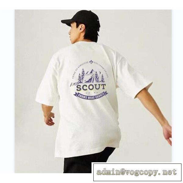 ★2026年新作★THE NORTH FACE コピー Ｔシャツ 山脈のイラスト柄 260g純綿生地 普段着 ザノースフェイス 型崩れしにくい
