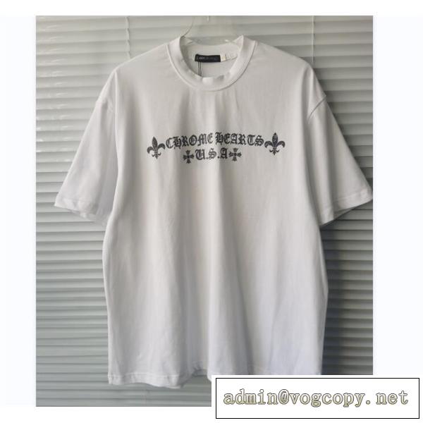 2026春夏 クロムハーツ スーパー コピー Tシャツ クロスプリント レトロデザイン コットンダブルガーゼ CHROME HEARTS