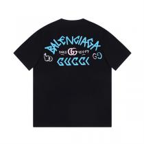 23FW春夏☆GUCC1 ✘ BALENCIAGA コラボ半袖tシャツ新作3色ブランドスーパーコピー激安
