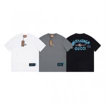 23FW春夏☆GUCC1 ✘ BALENCIAGA コラボ半袖tシャツ新作3色ブランドスーパーコピー激安