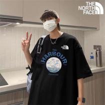 THE NORTH FACE コピー ★2026年新作★ 半袖Tシャツ ザノースフェイス 漁船のイラストロゴ 注目を集めている キュート