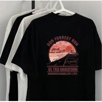 2026春夏っぽさ満点 ザノースフェイス コピー 激安 半袖Tシャツ THE NORTH FACE フォレスト・ガンプ Forrest Gump 走るルートロゴ 