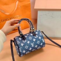 【M425】2026LOUIS VUITTON コピー 夏まで使えるデニムシリーズ ヴィトン バッグ3点セット 財布 ハンドバッグ 多数シーン適用
