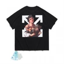 オフホワイト スーパーコピー ミケランジェロシリーズ Tシャツ Off-White 果物籠を持つ少年 Michelangelo ムリーリョ風