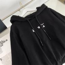 2026春の高い評価最新品 Off-White コピー パーカー フェイクレイヤード オフホワイト 溶けるはつ墨矢印ロゴ プリント柄 綿生地