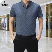 フェンディ スーパー コピー シャツ FENDI 100％綿 ビジネス＆カジュアル ロゴプリント 人気商品