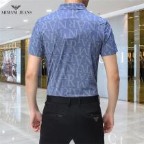 ARMANI スーパー コピー シャツ 多くのシーンに適用 ロゴプリント  暑い夏に重宝 アルマーニ 混紡生地 シンプルなデザイン