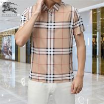 BURBERRY 偽物 ポロシャツ コットンやレーヨンの混紡生地 チェック柄 バーバリー 通気性 心地よい肌触り