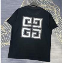 ⭐️2026春夏新作⭐️ジバンシー スーパー コピー 激安 GIVENCHY 半袖Tシャツ モノグラムロゴ 刺繍 高品質純綿生地 男女兼用