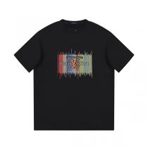 2026春夏最新TシャツLOUIS VUITTON コピー 100%コットン ダブルガーゼ ロゴ ミュージック波形 トレンド感 アピール