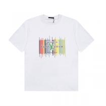 2026春夏最新TシャツLOUIS VUITTON コピー 100%コットン ダブルガーゼ ロゴ ミュージック波形 トレンド感 アピール