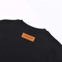 2026春夏最新TシャツLOUIS VUITTON コピー 100%コットン ダブルガーゼ ロゴ ミュージック波形 トレンド感 アピール