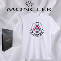 モンクレール スーパー コピー Tシャツ 立体ロゴ刺繡 MONCLER 柔らかい触感 肌への優しさー 100％コットン