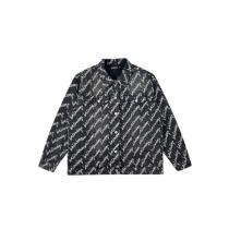 BALENCIAGA コピー バレンシアガ ジャケット モノグラムプリント柄 ストリート感 ルーズな雰囲気をアピール デニム