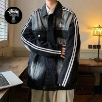 ❣2026春新作 STUSSY コピー デニムジャケット 高品質 胸ポケット ステューシー オーバーサイズ 水洗いレトロ 抜き襟 染め物