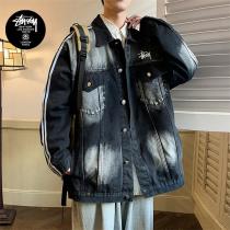 ❣2026春新作 STUSSY コピー デニムジャケット 高品質 胸ポケット ステューシー オーバーサイズ 水洗いレトロ 抜き襟 染め物