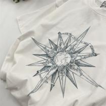 今年春夏らしい着こなし存在感 ディオール スーパー コピー ☆星宿シリーズ ☆ Tシャツ 地球と星と花 宇宙の印象 手触りが柔らかく