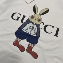 GUCC1 コピー ｔシャツ半袖 春夏新作 萌えウサギプリント 純綿 男女兼用 抜群おしゃれ 着心地抜群