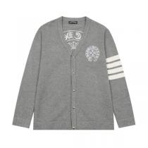 CHROME HEARTS 偽物 カーディガン クロムハーツ 定番クロスロゴ メリヤス カジュアル トレンドの雰囲気