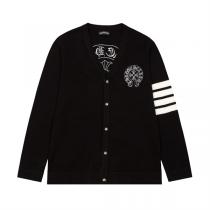 CHROME HEARTS 偽物 カーディガン クロムハーツ 定番クロスロゴ メリヤス カジュアル トレンドの雰囲気