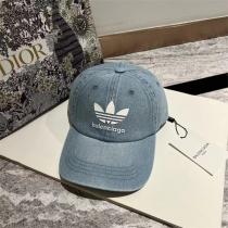 【入手困難】Balenciaga&adidasコラボ帽子バレンシアガスーパーコピーデニムキャップお洒落コーディネート3色