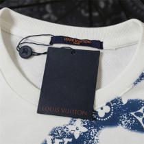 2026新作 LOUIS VUITTON コピー ヴィトン トレーナー クルーネックス モノグラムバンダナ 絞り染め風 ルーズフィット