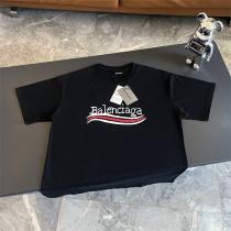 BALENCIAGA コピー 半袖 オーバーサイズ バレンシアガ 落書きロゴプリント 春夏に重宝する 伸縮性高い