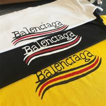 BALENCIAGA コピー 半袖 オーバーサイズ バレンシアガ 落書きロゴプリント 春夏に重宝する 伸縮性高い