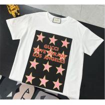 GUCC1 スーパーコピー 半袖Tシャツ 高品質 星とアルファベット モノグラム...