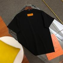 ヴィトン コピー 半袖Tシャツ 純綿生地 花とLOUIS VUITTON 刺繍ラウンドネック 高品質バージョン 身軽に動けて便利な