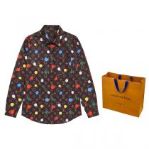 2026年最新の作品 LOUIS VUITTON 偽物 ルイ･ヴィトン × 草間彌生 コラボ シャツ 長袖シャツ 水玉モノグラム 