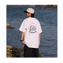 ★2026年新作★THE NORTH FACE コピー Ｔシャツ 山脈のイラスト柄 260g純綿生地 普段着 ザノースフェイス 型崩れしにくい
