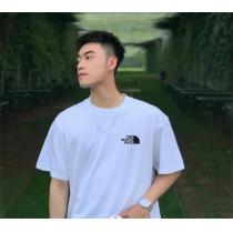 THE NORTH FACE 偽物 Ｔシャツ ザノースフェイス 印章ロゴ プリント柄 山脈＆太陽 快適な着心地♪ 夏向けの商品