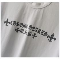 2026春夏 クロムハーツ スーパー コピー Tシャツ クロスプリント レトロデザイン コットンダブルガーゼ CHROME HEARTS