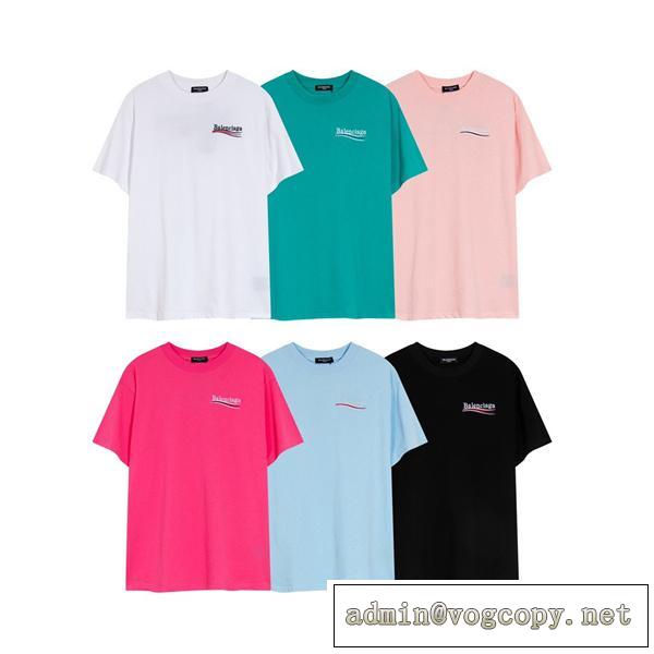 23春夏のトレンド バレンシアガ コピー Tシャツ BALENCIAGA 柔らかい生地感が魅力 刺繍ロゴ柄 100%コットンダブルガーゼ