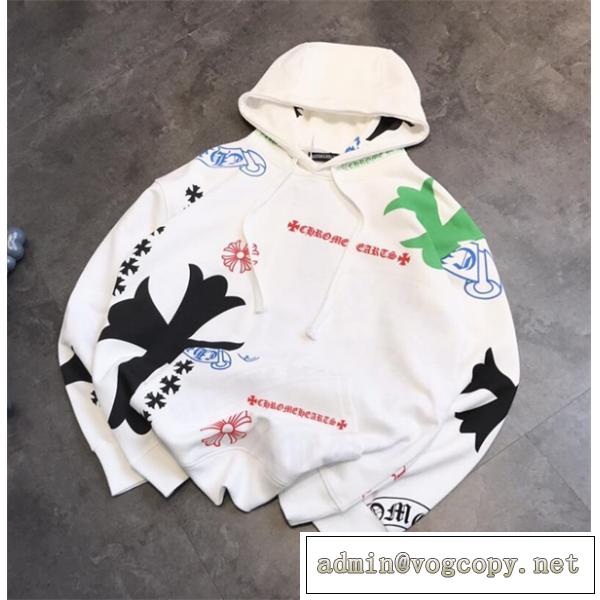 23年春夏☆限定品☆クロムハーツ スーパー コピー フードジャケット CHROME HEARTS 落書きロゴ 