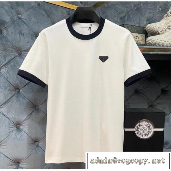 2026春夏流行 プラダ コピー Tシャツ PRADA ミニマム カジュアル 純綿生地