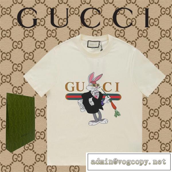 今年っぽさ満点 うさぎ年限定 GUCC1 コピー Tシャツ 綿100％素材が採用 男女兼用