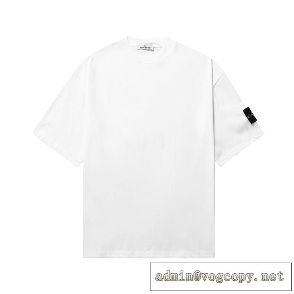 【無地】2026SSトレンドSTONE ISLANDストーンアイランドｔシャツコピーシンプルなトップス　ホワイト色