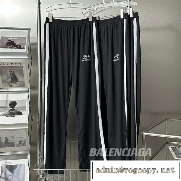 23年新作登場 BALENCIAGA コピー スウェットパンツ バレンシアガ 刺繍ロゴ 