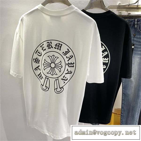 23年春先新作 クロムハーツ スーパーコピー Tシャツ CHROME HEARTS 馬蹄プリント柄