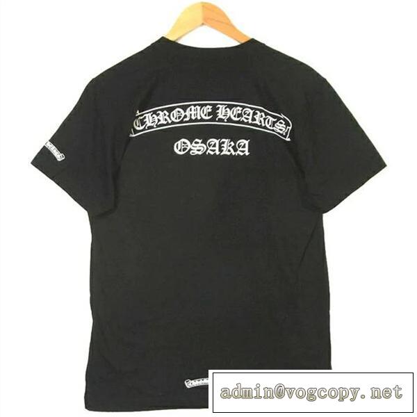 ✩稀少！！✩クロムハーツ 偽物 半袖Tシャツ バックロゴ CHROME HEARTS 100％綿生地
