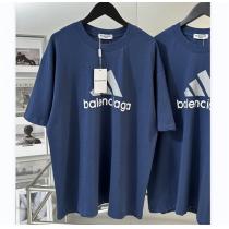 バレンシアガ コピー Tシャツ ロゴプリント adidasｘBALENCIAGA アディダス コラボ 短袖 着心地のよさ 耐久性は良好