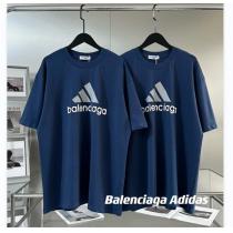 バレンシアガ コピー Tシャツ ロゴプリント adidasｘBALENCIAGA アディダス コラボ 短袖 着心地のよさ 耐久性は良好