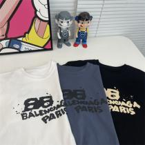 バレンシアガ コピー Tシャツ BALENCIAGA 3色 落書きロゴ ストリート風 優雅さを失わない オーバーサイズ 男女兼用